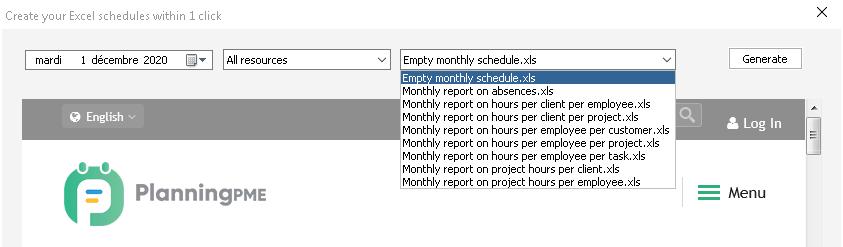 criar um planeamento em Excel