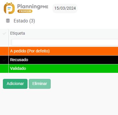 	Personalize a sua lista de status.