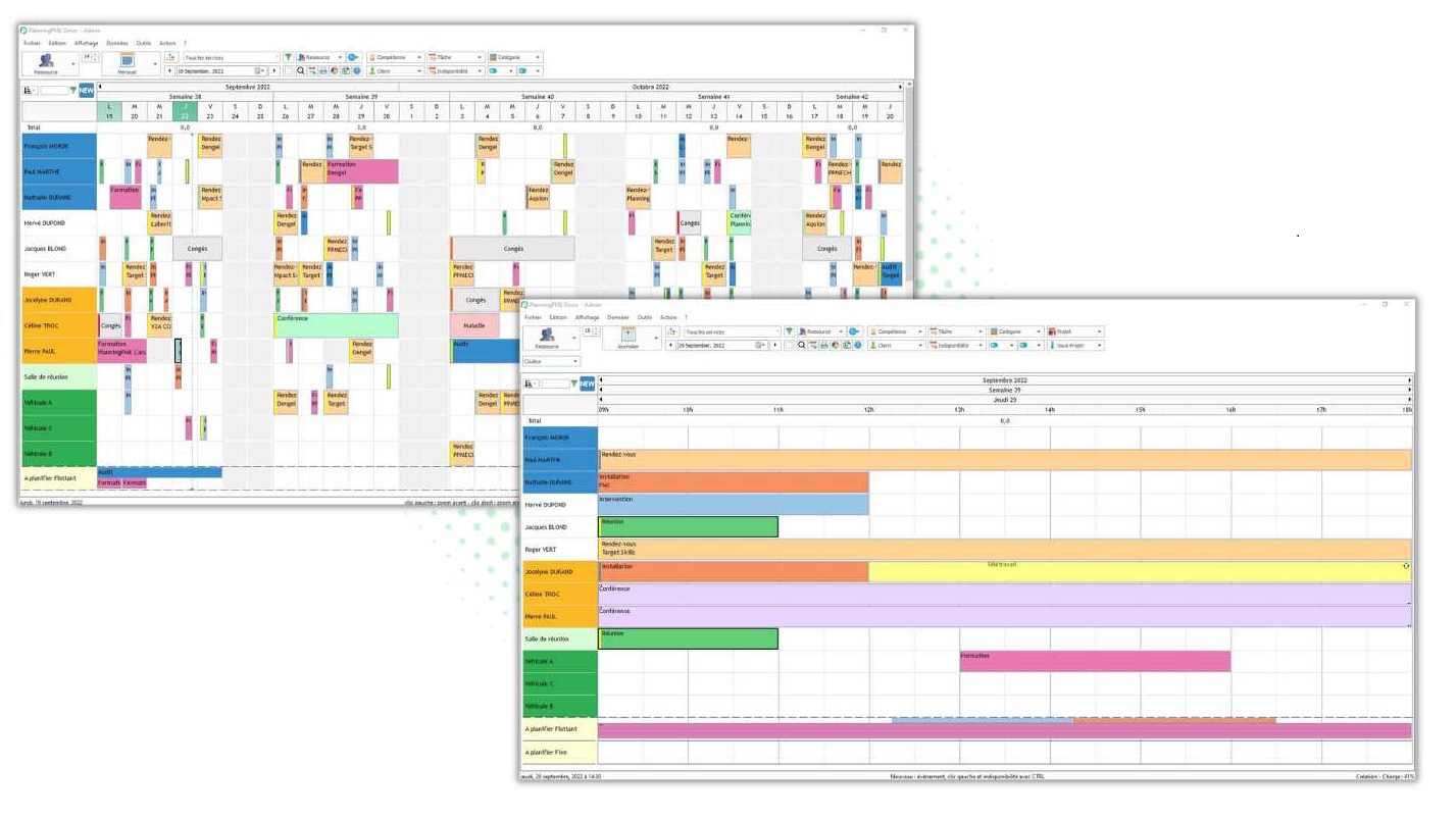 Software de planeamento do pessoal e da equipa