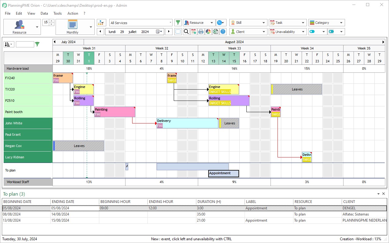 Software de programao da produo