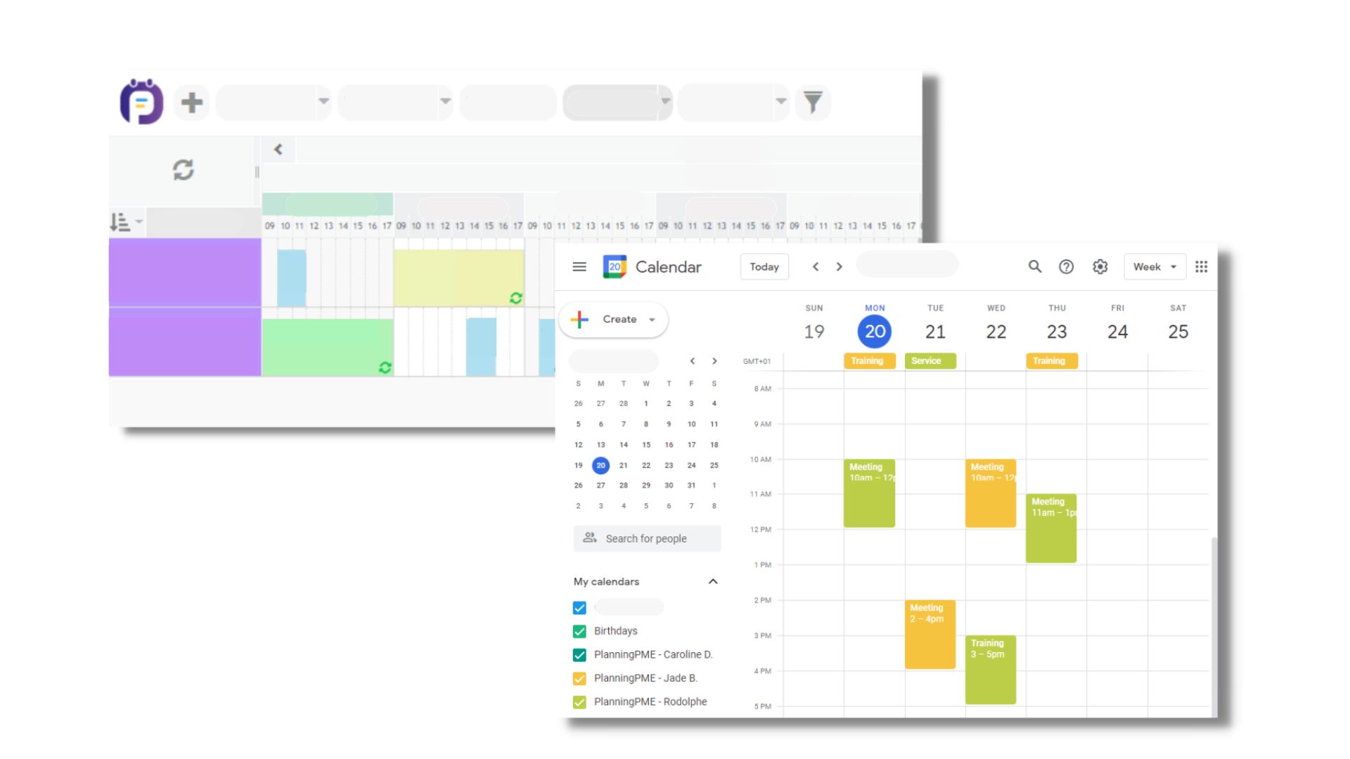 Sincronizao do software PlanningPME e do Google Calendar